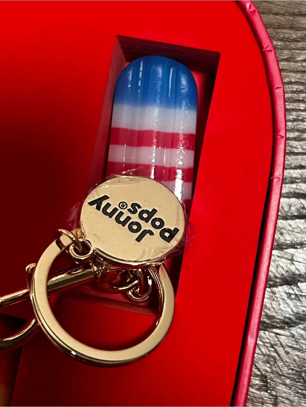 NWT - JonnyPops Rainbow Popsicle Keychains